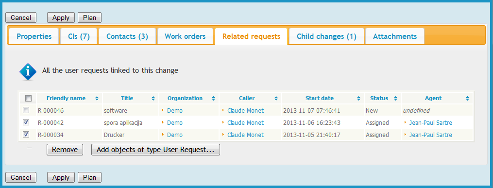 Managing n:1 relations on Tickets