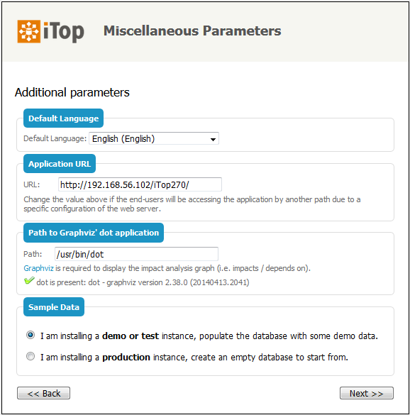 Step 6: Misc parameters