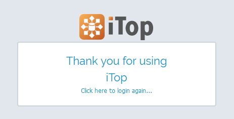 Log-off screen