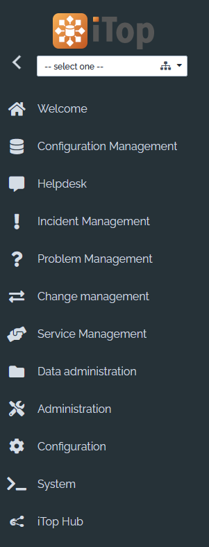 Menu bar expended 