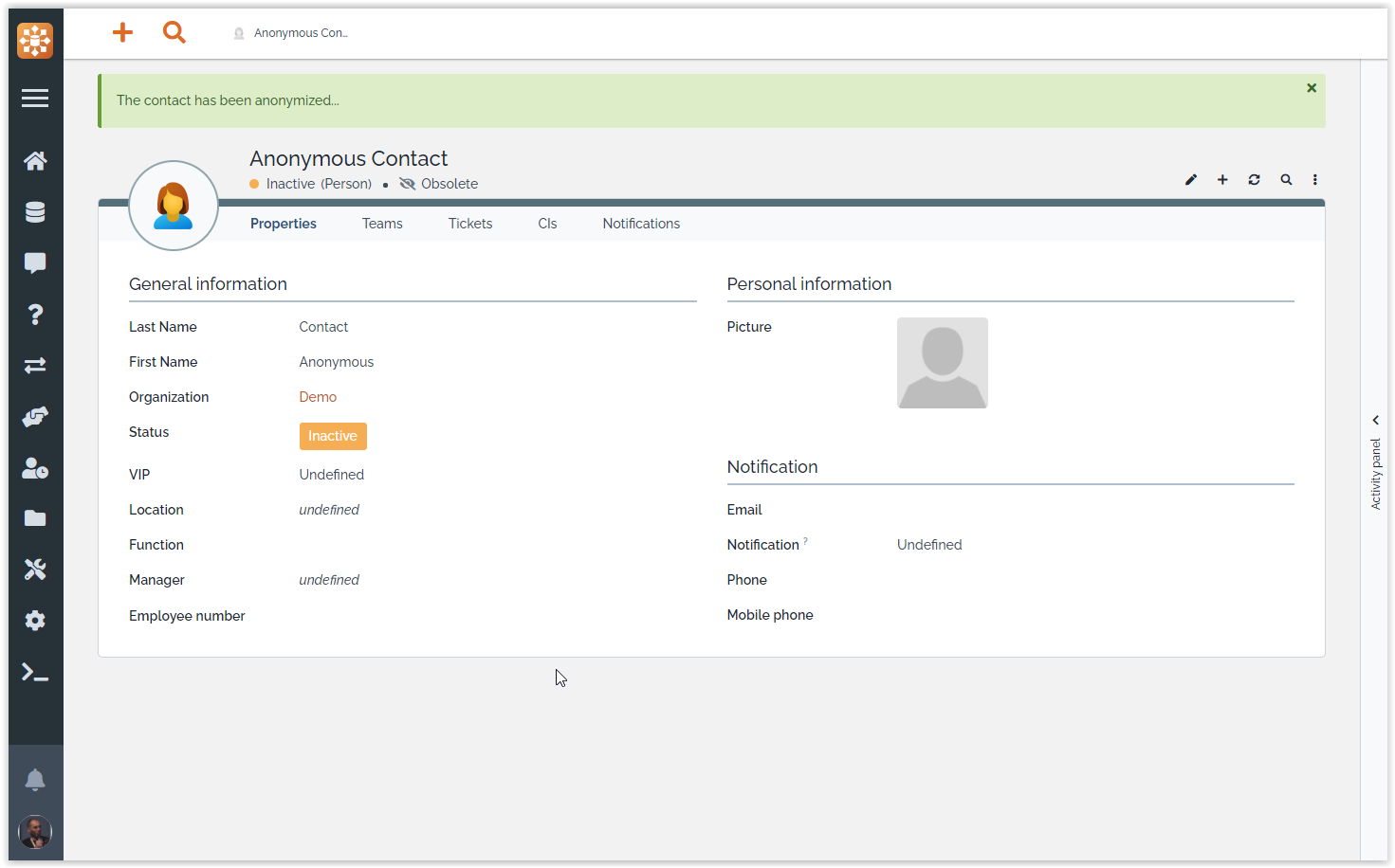  Contact anonymized