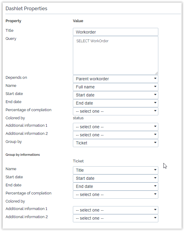  Gantt properties